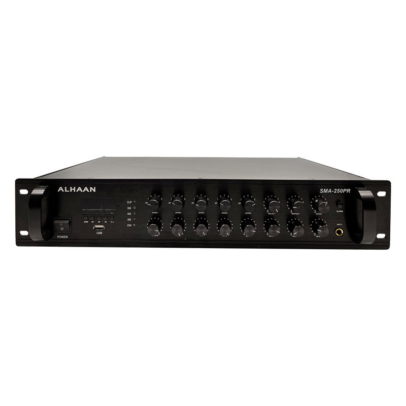 Alhaan SMA-250PR 250W Mixer Amplifier (Black) 5 ZONE