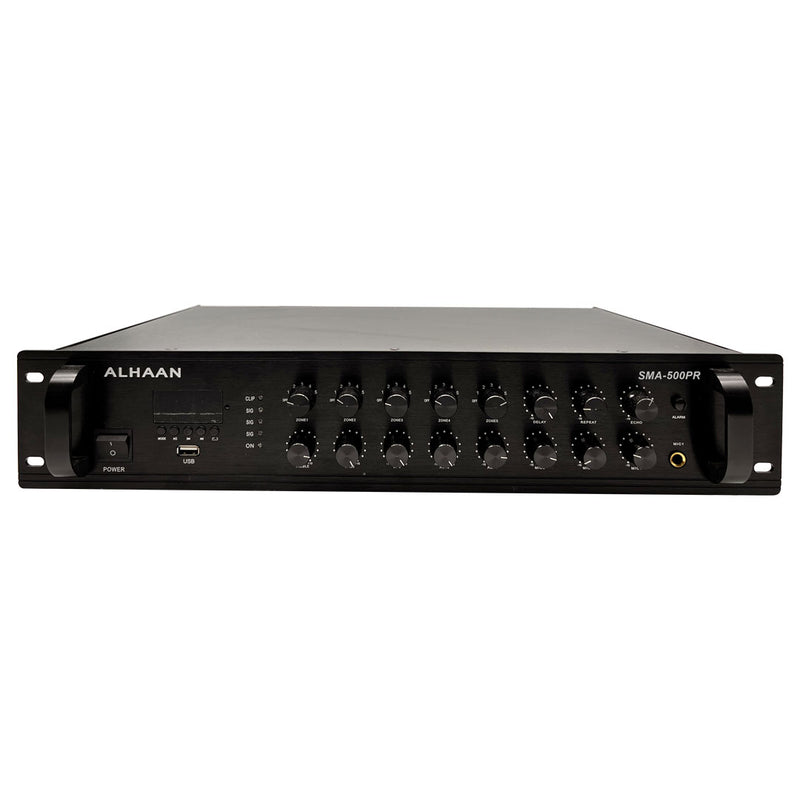 Alhaan SMA-500PR 500W Mixer Amplifier (Black) 5 ZONE