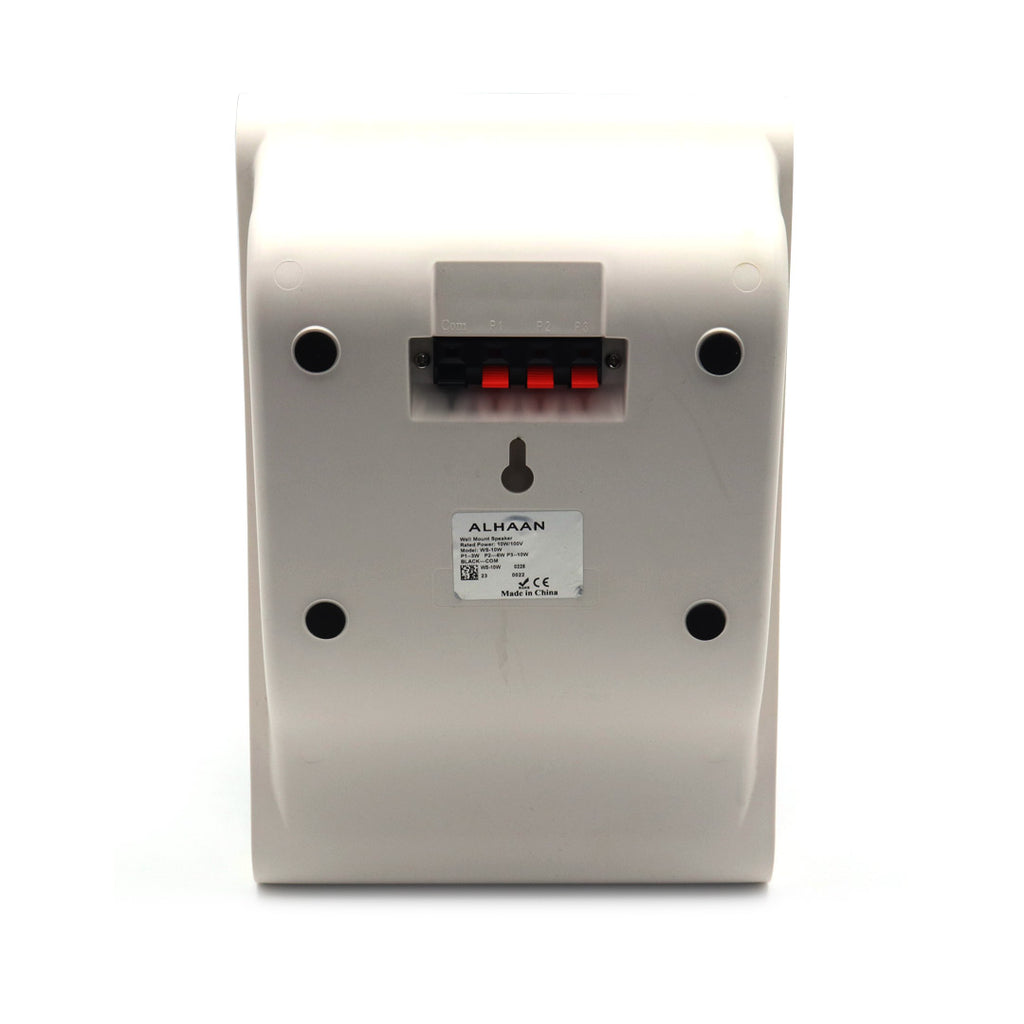 Alhaan WS-10W Plastic Wall Mount Speaker 100W 10V