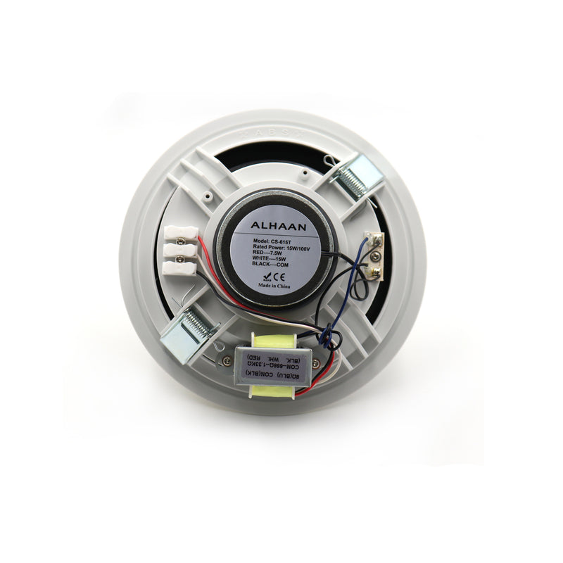 Alhaan CS-615T 6 inch 15W Coaxial Ceiling Speaker 100V Line