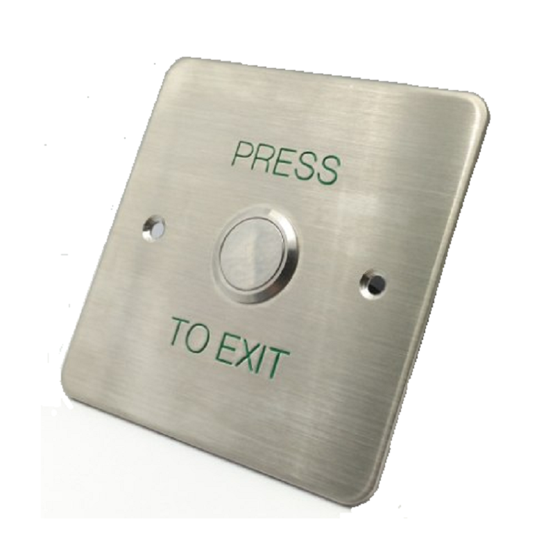 ELOCK EL-EB3 Exit Button, Flush Stainless Steel Square | FKGTC