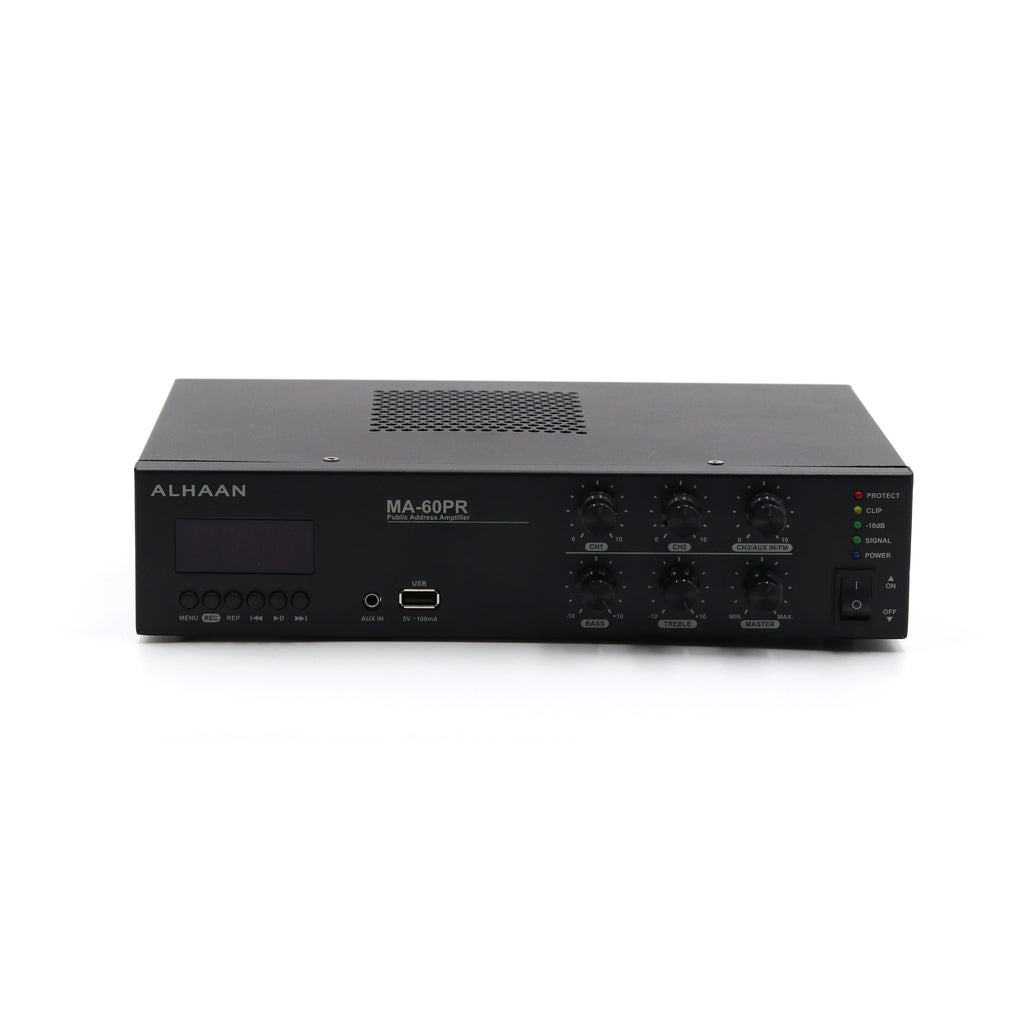 Alhaan MA-60PR 60W Mixer Amplifier with USB, Tuner & Bluetooth