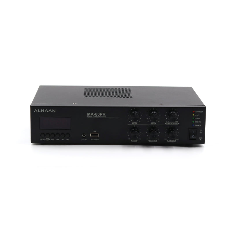 Alhaan MA-60PR 60W Mixer Amplifier with USB, Tuner & Bluetooth