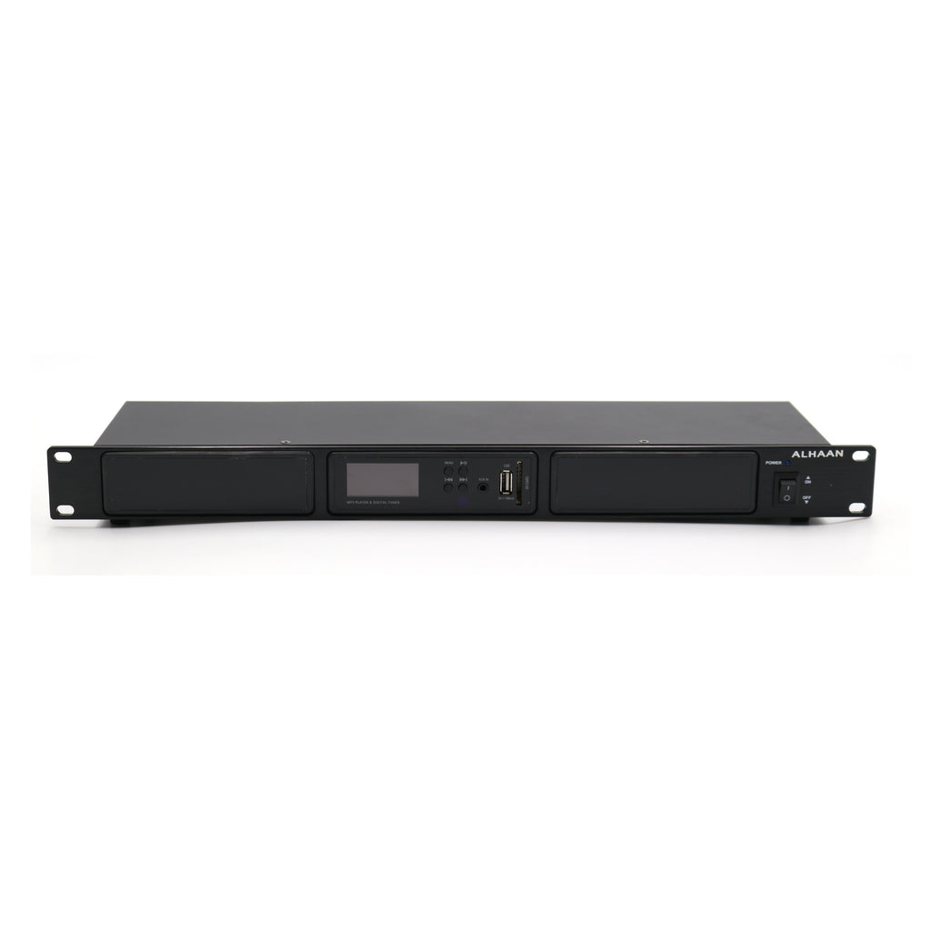Alhaan MP-53RM Media Player, Support FM, USB and SD in 1U 19 inch Rack Mount Deck