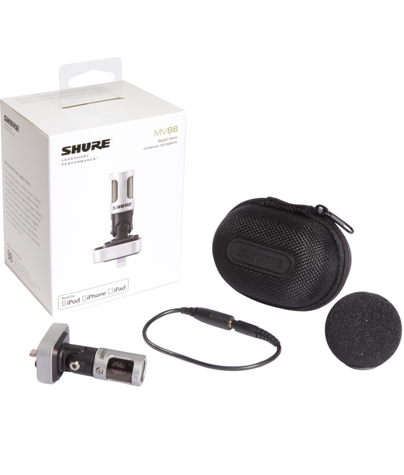 SHURE MV88 iOS Digital Stereo Condenser Microphone | FKGTC