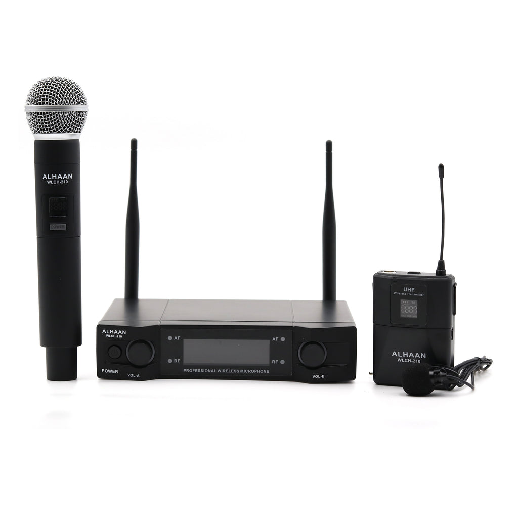 Alhaan WLCH-210 Wireless Handheld & Collar Microphone Set
