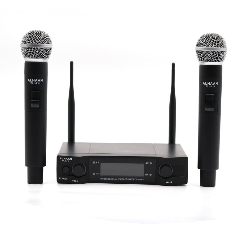 Alhaan WLH-210 Wireless Handheld Microphone (Dual)