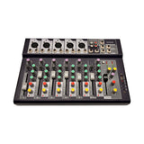 Alhaan MX-537 7 channel input Compact Audio Mixer with Delay DSP Effects