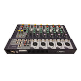 Alhaan MX-537 7 channel input Compact Audio Mixer with Delay DSP Effects