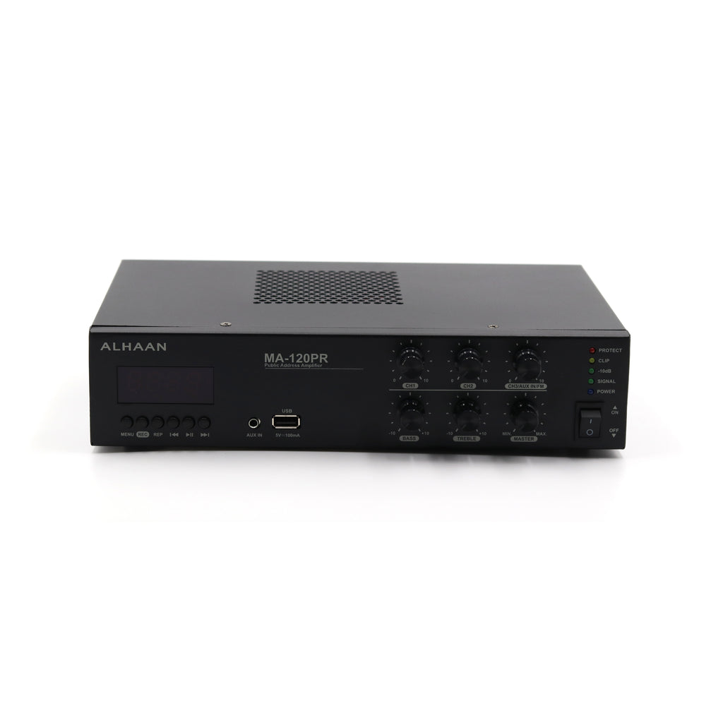 Alhaan MA-120PR 120W Mixer Amplifier with USB,Tuner & Bluetooth