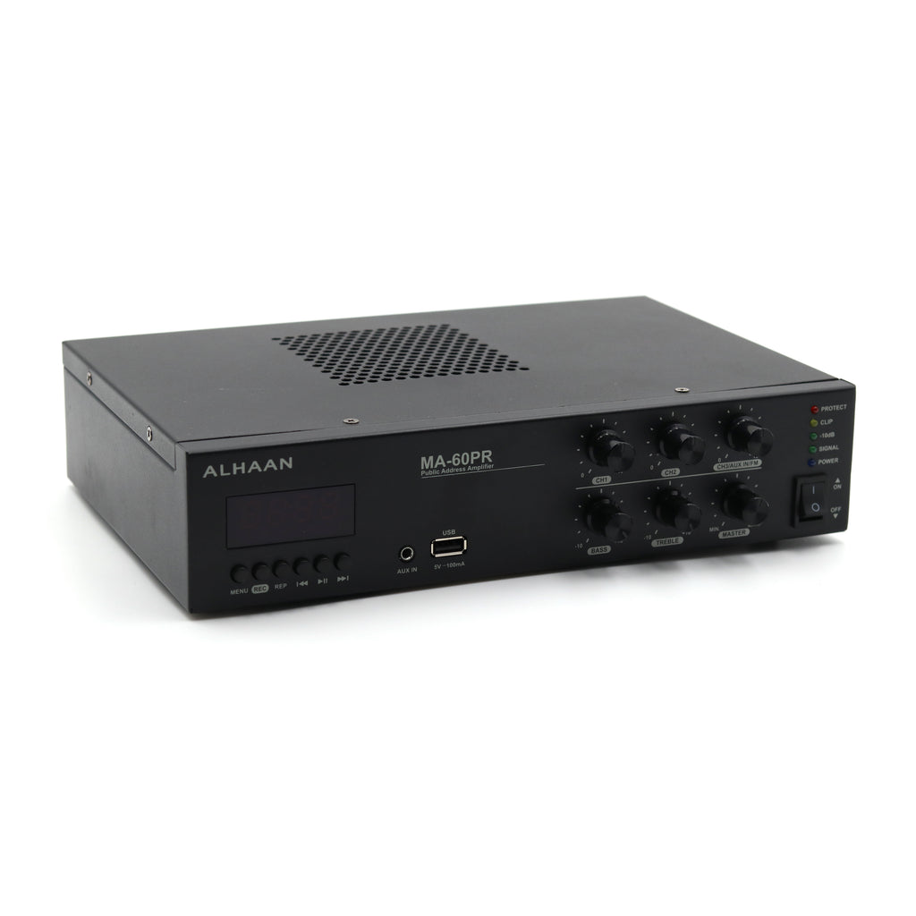 Alhaan MA-60PR 60W Mixer Amplifier with USB, Tuner & Bluetooth