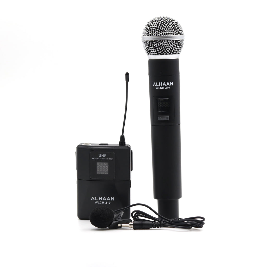 Alhaan WLCH-210 Wireless Handheld & Collar Microphone Set