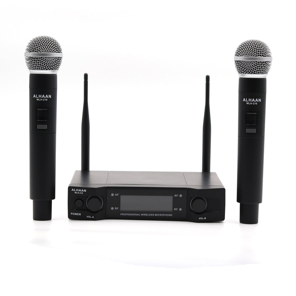 Alhaan WLH-210 Wireless Handheld Microphone (Dual)